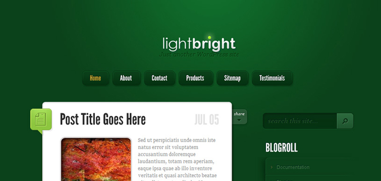 web design theme